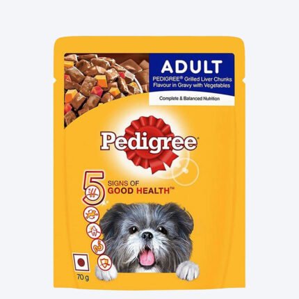 Pedigree Grilled Liver Chunks with Vegetables Gravy Adult Wet Dog Food