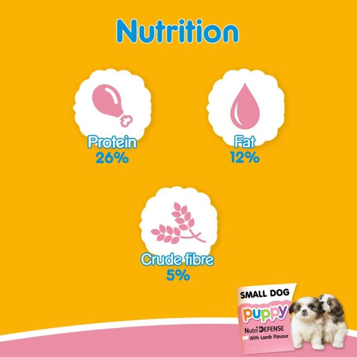 Pedigree Small Breed Dry Puppy Food - Lamb & Milk