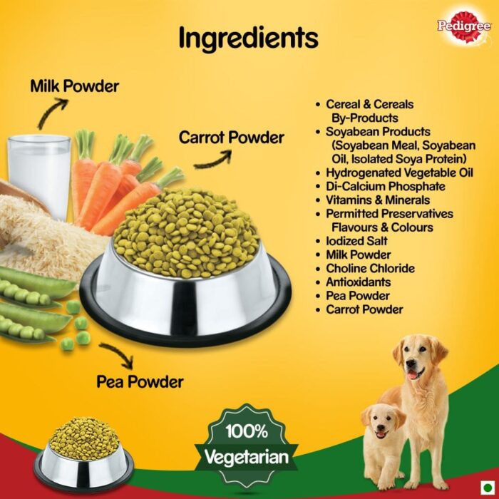 Pedigree Vegetarian Dry Food For Puppy and Adult Dog
