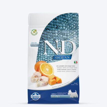 Farmina N&D Ocean Codfish Orange & Pumpkin Grain Free Adult Mini Dog Dry Food