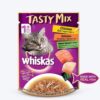 Whiskas Tasty Mix Chicken With Salmon Wakame Seaweed Adult Wet Cat Food - 70g packs