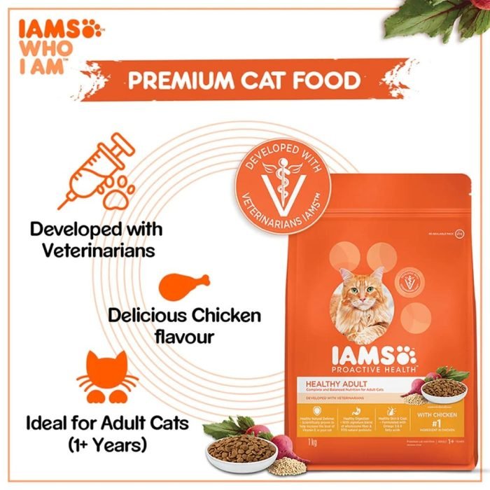 IAMS Proactive Health Adult (1+ Years) with Chicken Dry Premium Cat Food