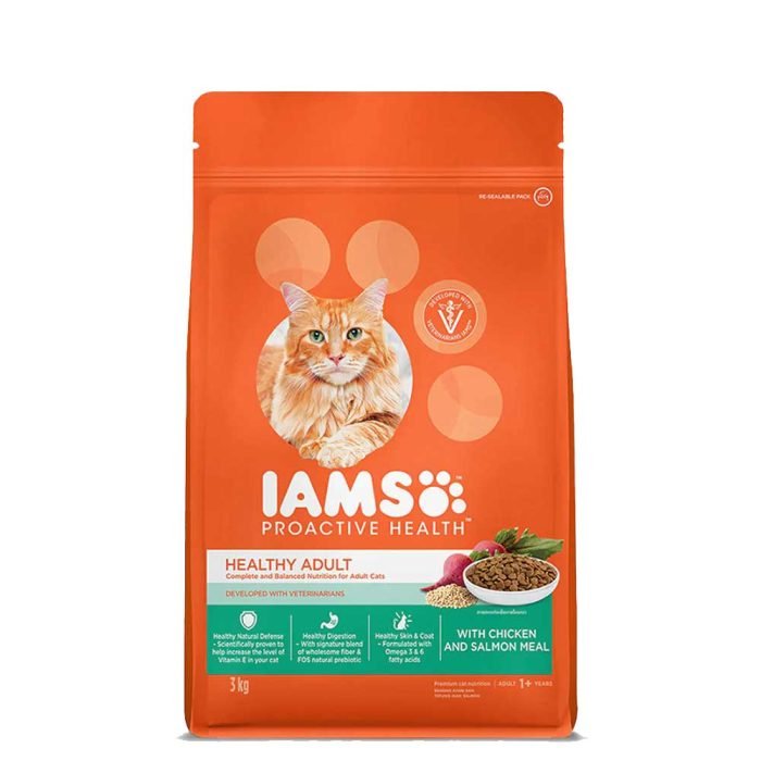 IAMS Proactive Healthy Adult (1+ Years) Chicken & Salmon Meal Dry Premium Cat Food