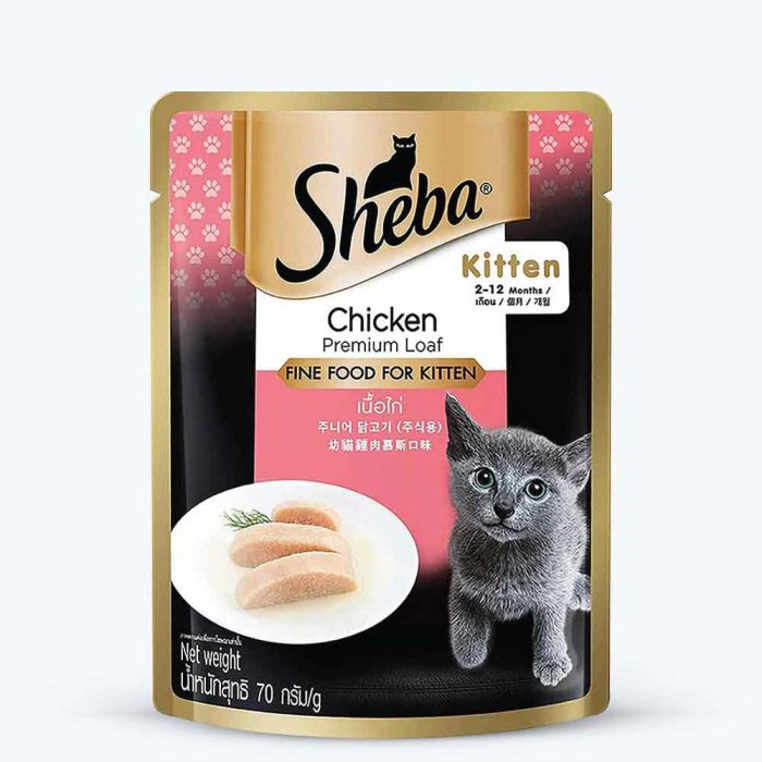 Sheba-Chicken-Premium-Loaf-Wet-Kitten-Food-70-g-packs