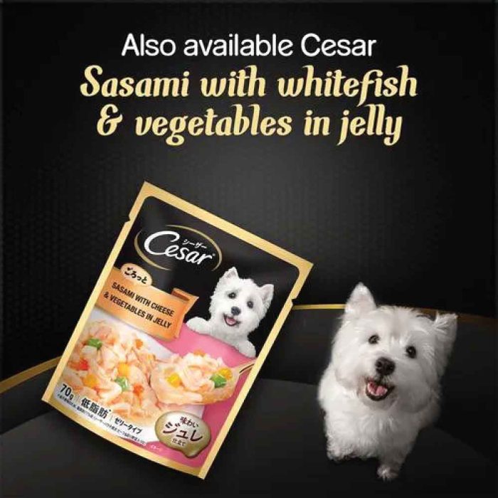 Cesar-Sasami-with-Whitefish-&-Vegetable-in-Jelly-Dog-Wet-Food-70g