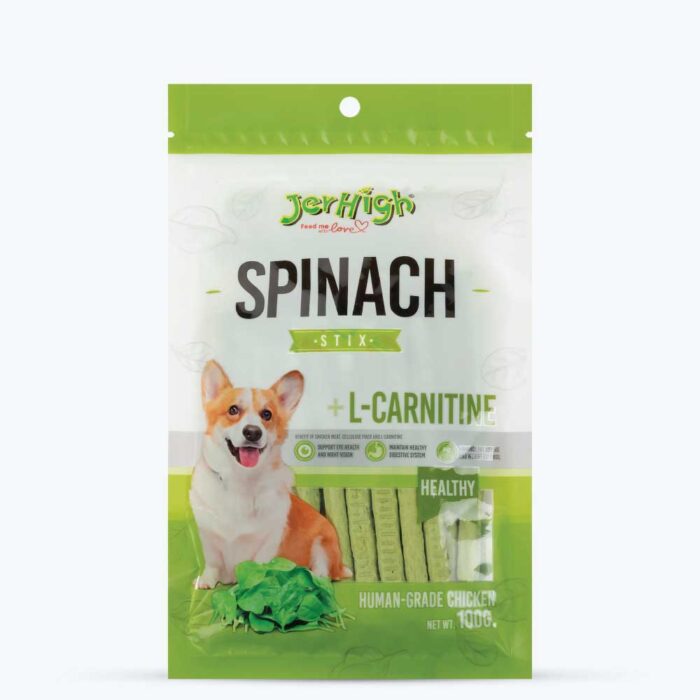 JerHigh-Spinach-Stix-L-CARNITINE-Dog-Treats-100g