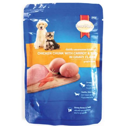 SmartHeart-Chicken-Chunk-with-Carrot-&-Egg-In-Gravy-Puppy-Wet-Food-40g
