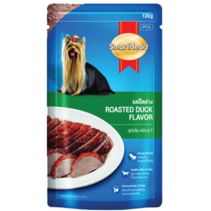 SmartHeart Roasted Duck In Gravy Adult Dog Wet Food - 80g