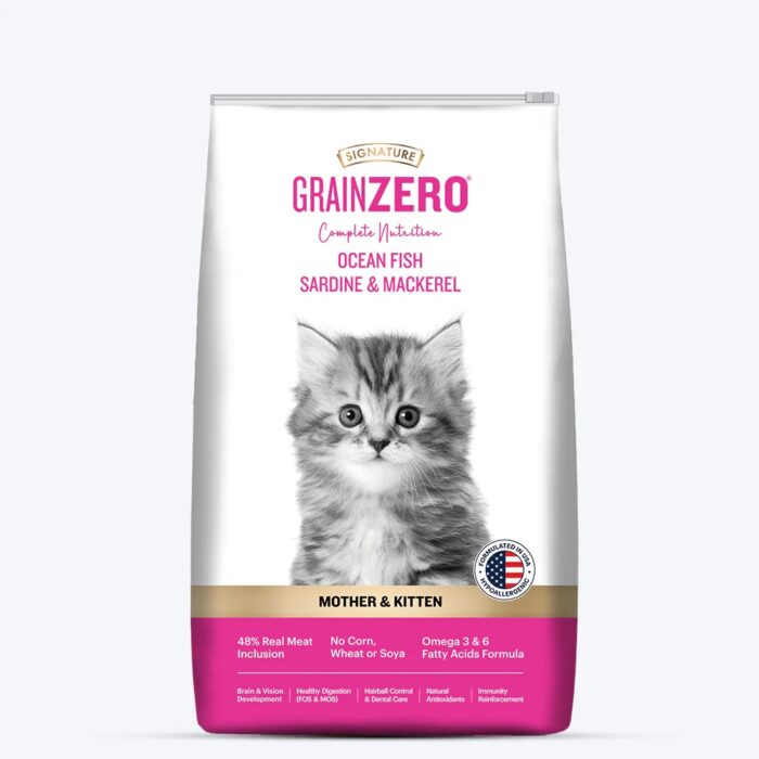 Signature Grain Zero Mother & Kitten Dry Cat Food